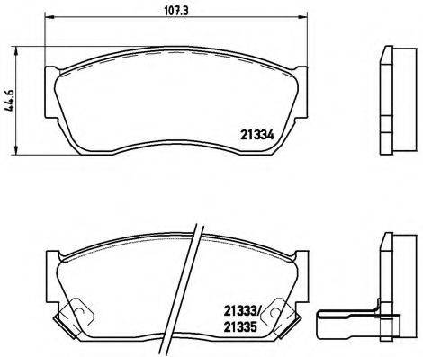 BREMBO P79005 Комплект гальмівних колодок, дискове гальмо