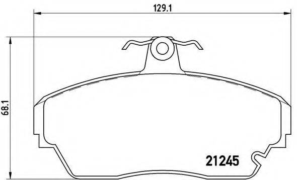 BREMBO P82001 Комплект гальмівних колодок, дискове гальмо