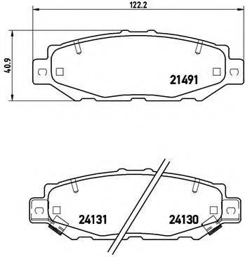 BREMBO P83038 Комплект гальмівних колодок, дискове гальмо