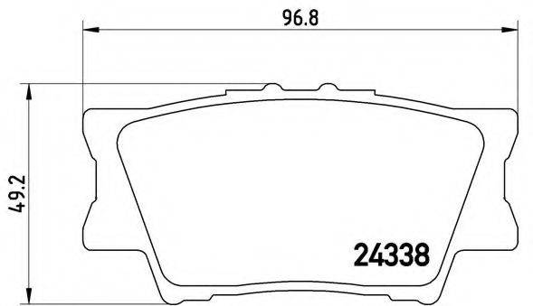 BREMBO P83089 Комплект гальмівних колодок, дискове гальмо