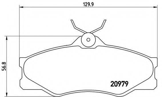 BREMBO P85008 Комплект гальмівних колодок, дискове гальмо