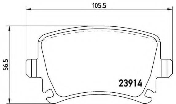 BREMBO P85073 Комплект гальмівних колодок, дискове гальмо