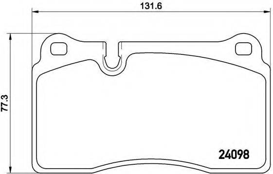 BREMBO P85116 Комплект гальмівних колодок, дискове гальмо