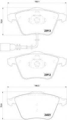 BREMBO P85129 Комплект гальмівних колодок, дискове гальмо