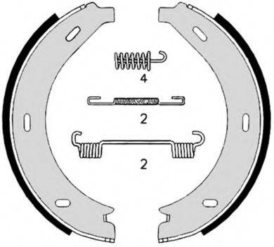 BREMBO S50517 Комплект гальмівних колодок, стоянкова гальмівна система