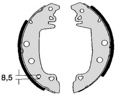 BREMBO S61511 Комплект гальмівних колодок