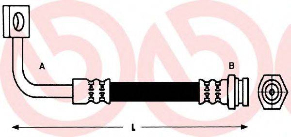 BREMBO T30096 Гальмівний шланг