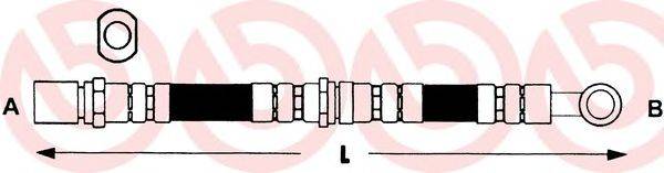 BREMBO T78004 Гальмівний шланг