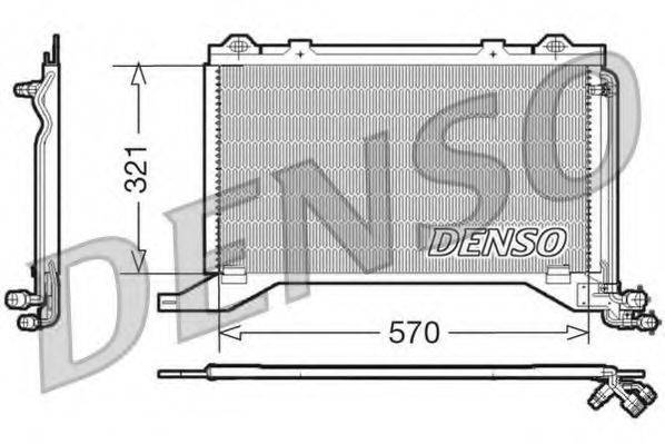 DENSO DCN17019 Конденсатор, кондиціонер