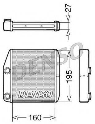 DENSO DRR09075 Теплообмінник, опалення салону