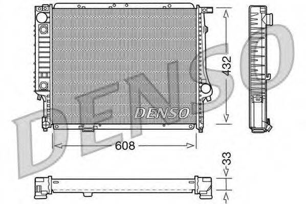 DENSO DRM05053 Радіатор, охолодження двигуна