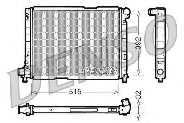 DENSO DRM09050 Радіатор, охолодження двигуна