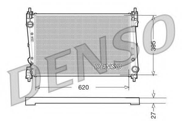 DENSO DRM09112 Радіатор, охолодження двигуна