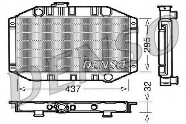 DENSO DRM10011 Радіатор, охолодження двигуна