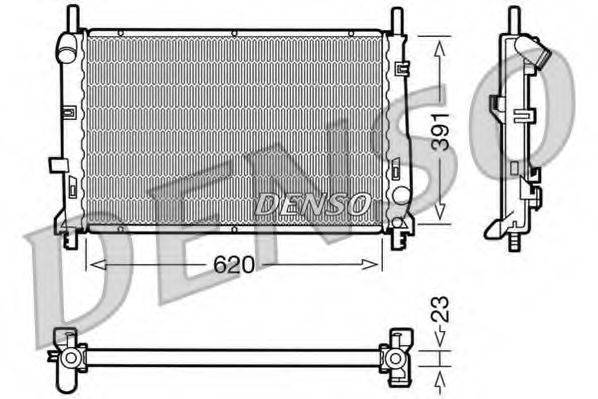 DENSO DRM10070 Радіатор, охолодження двигуна