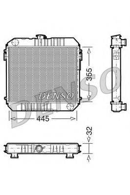 DENSO DRM20001 Радіатор, охолодження двигуна