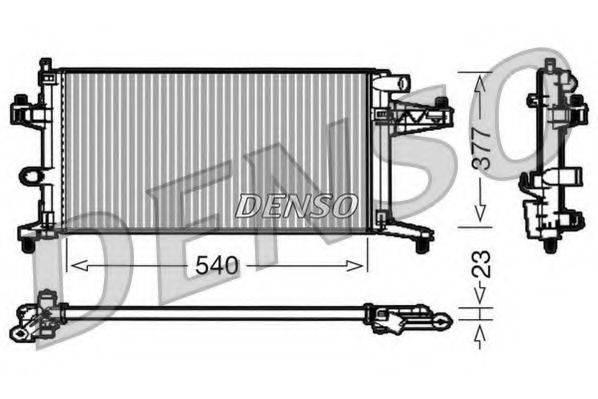 DENSO DRM20038 Радіатор, охолодження двигуна