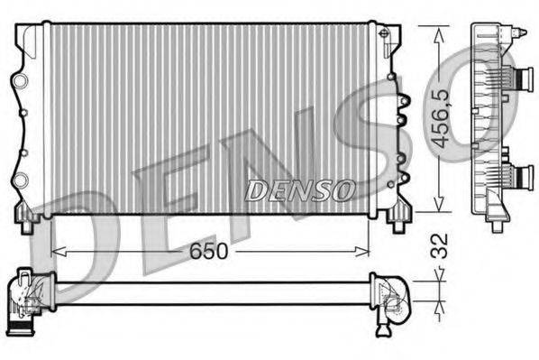 DENSO DRM23024 Радіатор, охолодження двигуна