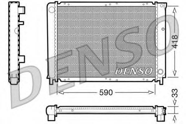 DENSO DRM33031 Радіатор, охолодження двигуна