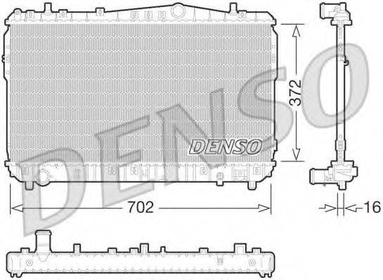 DENSO DRM08004 Радіатор, охолодження двигуна