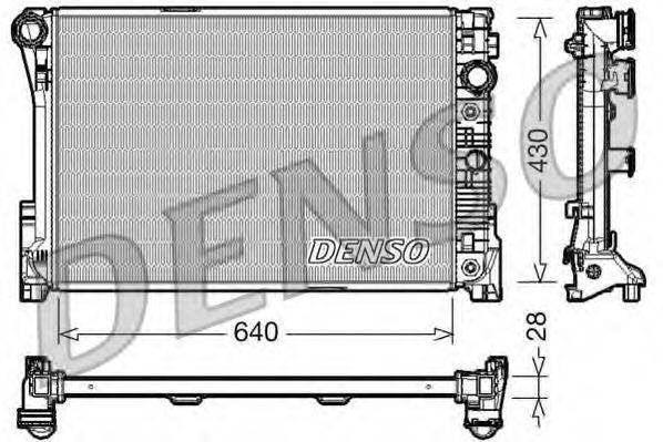 DENSO DRM17043 Радіатор, охолодження двигуна