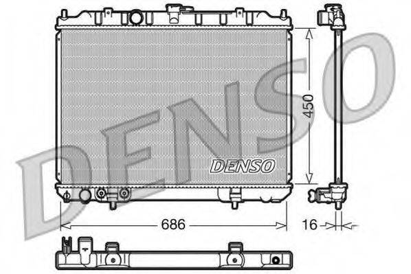 DENSO DRM46005 Радіатор, охолодження двигуна