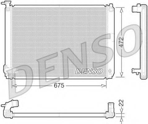 DENSO DRM51010 Радіатор, охолодження двигуна