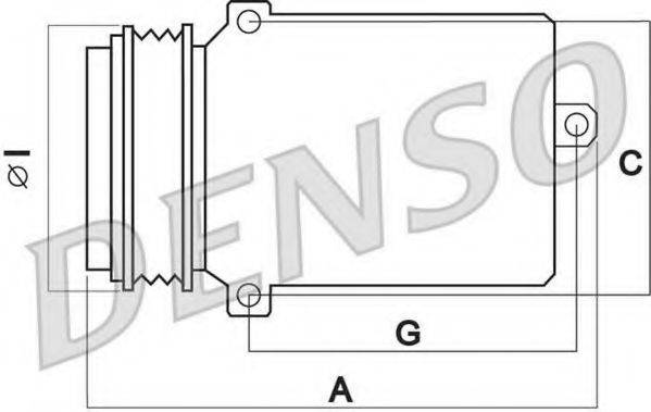 DENSO DCP02004 Компресор, кондиціонер