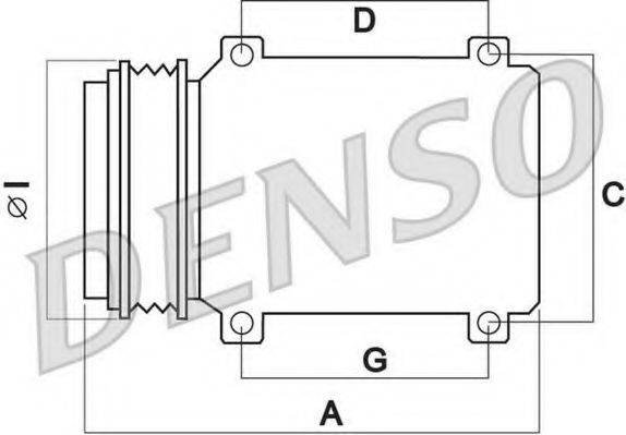 DENSO DCP05004 Компресор, кондиціонер