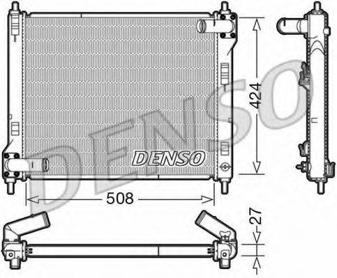 DENSO DRM46043 Радіатор, охолодження двигуна