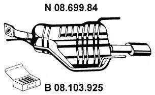 EBERSPACHER 0869984 Глушник вихлопних газів кінцевий