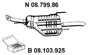 EBERSPACHER 0879986 Глушник вихлопних газів кінцевий