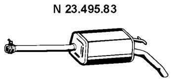 EBERSPACHER 2349583 Глушник вихлопних газів кінцевий