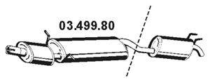 EBERSPACHER 0349980 Середній глушник вихлопних газів