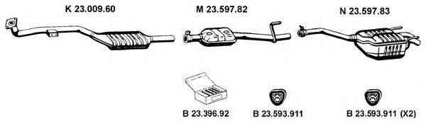 EBERSPACHER 232105 Система випуску ОГ