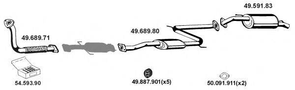 EBERSPACHER 492035 Система випуску ОГ