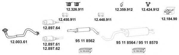 EBERSPACHER 106001 Система випуску ОГ