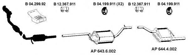 EBERSPACHER AP2158 Система випуску ОГ