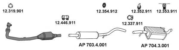 EBERSPACHER AP2451 Система випуску ОГ