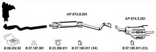 EBERSPACHER AP2297 Система випуску ОГ