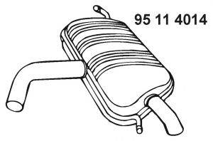 EBERSPACHER 95114014 Глушник вихлопних газів кінцевий