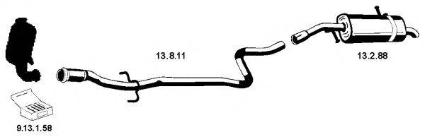 EBERSPACHER 222402 Система випуску ОГ