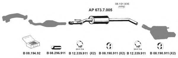 EBERSPACHER AP2488 Система випуску ОГ