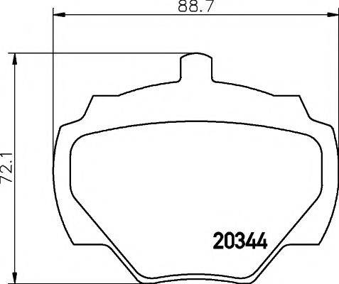 MINTEX MDK0142 Комплект гальм, дисковий гальмівний механізм