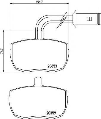 MINTEX MDB1699 Комплект гальмівних колодок, дискове гальмо