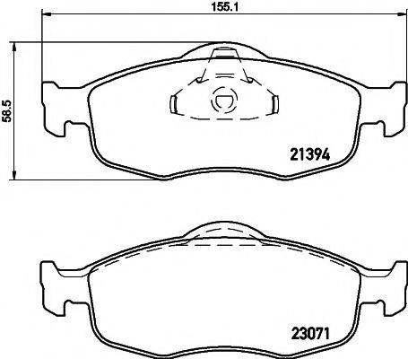 MINTEX MDK0016 Комплект гальм, дисковий гальмівний механізм