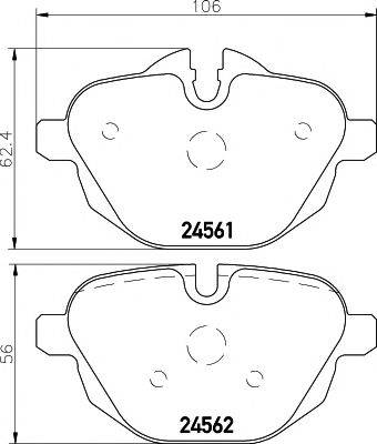 MINTEX MDB2948 Комплект гальмівних колодок, дискове гальмо