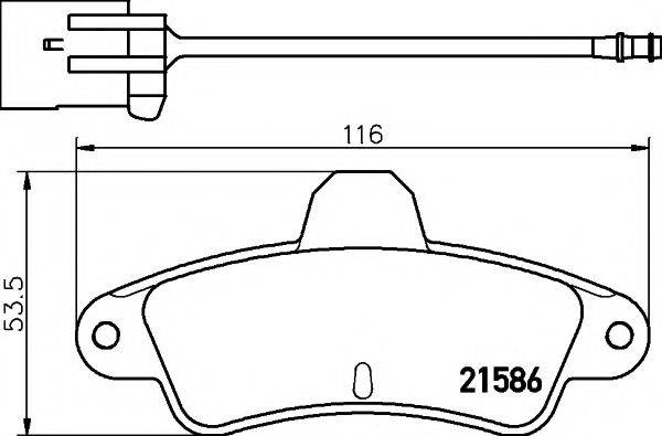 MINTEX MDK0164 Комплект гальм, дисковий гальмівний механізм