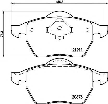 MINTEX MDB2689 Комплект гальмівних колодок, дискове гальмо