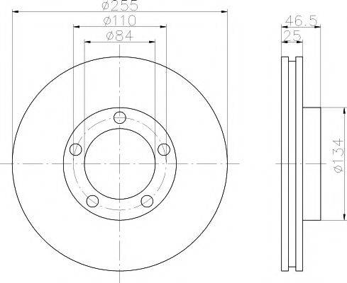 MINTEX MDC1072 гальмівний диск